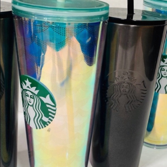 Starbucks Geo Scales and Black Glitter Tumbler. - Picture 7 of 9